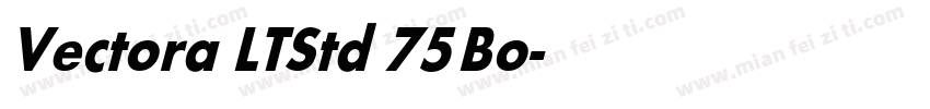 Vectora LT Std 75 Bo字体转换